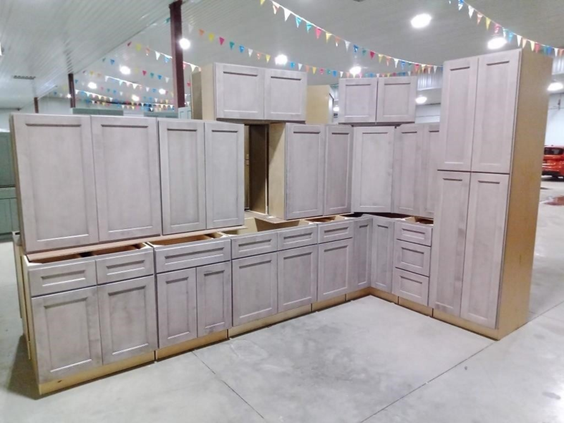  36" Winchester Grey Kitchen Cabinet Set photo